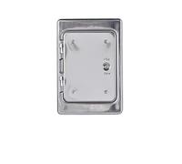 FIREFIX 2093/01 - Porta del camino in acciaio inox V2A, dimensioni nominale: 140 x 200 mm, dimensioni esterne: 230 x 290 mm