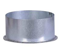 FIREFIX A100/K FAL - Tappo per Tubo del Forno, ø 100 mm, per Tubi da 0,6 mm di Spessore, Colore: Argento
