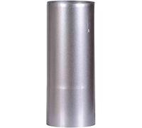 FIREFIX A110/2 FAL - Tubo per Stufa in lamiera d'Acciaio, Spessore 0,6 mm, con manicatura Interna, Lunghezza Saldatura Laser, 250 mm, ø 110 mm, Colore: Argento