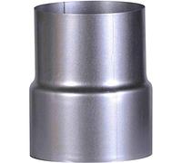 FIREFIX A110/RD FAL - Raccordo di riduzione per Forno, ø 120 su Attacco a Parete, ø 110 mm, ø 120 mm, in lamiera d'Acciaio, Spessore 0,6 mm, con Giunzione Interna, Lunghezza saldata al Laser, Argento