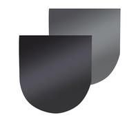FIREFIX Piastra in acciaio nero/grigio scuro