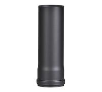 FIREFIX R100/2 - Tubo a pellet in acciaio spesso 1,2 mm, diametro 100 mm, per stufe a pellet e camini a pellet, Senotherm, nero, lunghezza 250 mm