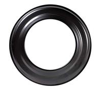 FIREFIX R160/R - Rosetta per canna fumaria da 2 mm, diametro 160 mm, per stufe e camini, Senotherm, colore: Nero