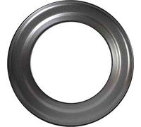 FIREFIX RD150/R - Rosetta per canna fumaria da 2 mm di diametro, per stufe e fuochi di combustione, Senotherm, grigio scuro, rigida, colore: nero