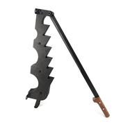FIREFIX Spaccalegna nero con manico in legno