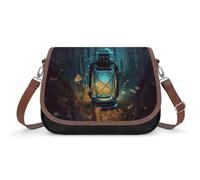 Fireflies And Lantern Borsa a tracolla da donna, in pelle, tracolla regolabile, rimovibile, borse a mani libere