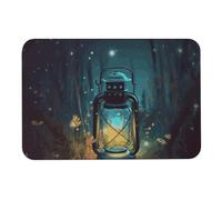 Fireflies and Lantern Diatome, tappetini da bagno assorbono umidità e sporco, zerbino con retro in gomma antiscivolo, adatto sotto la porta, per pavimento del bagno, vasca, doccia, lavandino