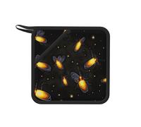Fireflies Dancing - 1 tappetino isolante quadrato resistente al calore, 18 cm, adatto per cucinare, cuocere al forno, pentole calde, ecc.