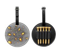 Fireflies Dancing Black Golf tee Storage Bag - Facile da trasportare e più efficiente nel giocare a golf