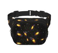 Fireflies Dancing - Marsupio multifunzione con stampa, unisex, alla moda, per viaggi e sport