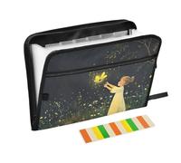 Firefly - Cartella portadocumenti espandibile con 13 tasche, formato A4, con chiusura a cerniera, per cartelle portadocumenti sospese