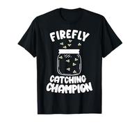 Firefly Catching Champion Carino Lightning Bugs Maglietta