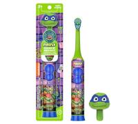 Firefly Clean N' Protect Teenage Mutant Ninja Turtles - Spazzolino da denti con personaggio 3D, setole morbide, batteria inclusa, età 3+, 1+1