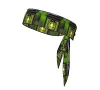 Firefly e Lanterna Sport Testa Cravatta Spiaggia Estate Tropicale Cravatta Fascia per il sudore Uomini Donne Elastico Umid