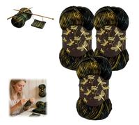 Firefly Iridescent Shimmer Yarn, A Touch of Magic in Every Stitch, Soft Firefly Knitting Crocheting Yarn for Sweaters Shawls Hats Crafts More