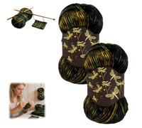 Firefly Iridescent Shimmer Yarn, A Touch of Magic in Every Stitch, Soft Firefly Knitting Crocheting Yarn for Sweaters Shawls Hats Crafts More