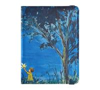 Firefly personalizzabile che illumina la notte d'estate in pelle passaporto e carta vaccino portafoglio combo porta carte vaccino combo porta documenti organizer accessori ultra sottile, Lucciola che