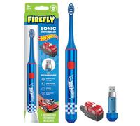 Firefly Sonic Hot Wheels - Spazzolino da denti sottile con ricarica USB e custodia antibatterica, dai 3 anni in su, 1 confezione