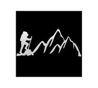 Fireleopard HaiRxr Arrampicata sulle Montagne Conquistatore Adesivo for Auto Divertente Decalcomania for Auto Adesivi for Auto Arredamento Interessante(White)