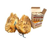 Firelighters 2 pacchi da 50pcs di accendifuoco in Lana di Legno di Pino Naturale, inodore ed Ecologico. Ottimo per l'accensione del Fuoco e 2 conf. da 3kg di legnetti accendifuoco.