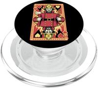 Fireman Fire Fighter King of Hearts Vintage Carte da gioco PopSockets PopGrip per MagSafe