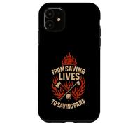 Fireman Golf - From Saving Lives - Firefighter Golfer Custodia per iPhone 11