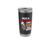 Fireman Hug A Firefighter and Warm All Over Firefighters Bicchiere termico in acciaio inox doppia parete