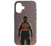 Firemen From Ember To Ash We Dash Citazione Wildland Firefighter Custodia per iPhone 16