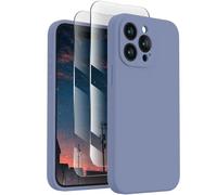 FireNova Designed for iPhone 15 Pro Case, 6.1", Space Gray | Silicone Upgraded [Camera Protection] Phone Case, with Soft Anti-Scratch Microfiber Lining Inside