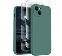 FireNova Designed for iPhone 15 Pro Max Case, 6.7", Midnight Green | Silicone Upgraded [Camera Protection] Phone Case, with Soft Anti-Scratch Microfiber Lining Inside