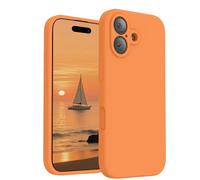 FireNova Magnetic for iPhone 17 Case, Compatible with MagSafe, [Integrated Silicone Camera Control Button] [Camera Protection] Anti-Scratch Microfiber Lining Phone Case, 6.3", Orange