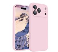 FireNova Magnetic for iPhone 17 Pro Case, Compatible with MagSafe, [Integrated Silicone Camera Control Button] [Camera Protection] Anti-Scratch Microfiber Lining Phone Case, 6.3", Chalk Pink
