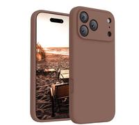 FireNova Magnetic for iPhone 17 Pro Max Case, Compatible with MagSafe, [Integrated Silicone Camera Control Button] [Camera Protection] Anti-Scratch Microfiber Lining Phone Case, 6.9", Light Brown