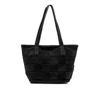 FIRENZE ARTEGIANI. Agnone Borsa Shopper Donna Vera pelle con finitura scamosciata. 38 x 14 x 24 cm. Colore: nero, Nero, Utility
