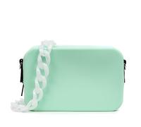 FIRENZE ARTEGIANI Libellula. Borsa a tracolla rettangolare, in silicone con tracolla design intercambiabile.20x8x13cm. Colore: verde, Verde, Contemporaneo