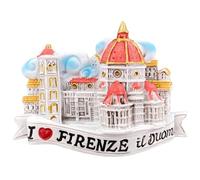 Firenze Duomo Italia Viaggio Souvenir 3D Magnete Frigorifero Attrazioni Città Frigorifero Magnete Decorativo Tridimensionale Casa Cucina Decorazione
