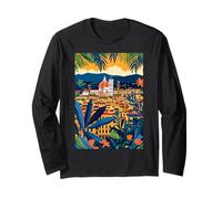 Firenze Italia Arte Minimalista Maglia a Manica