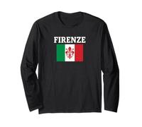 Firenze Italia Bandiera Firenze Giglio Italian Pride Design Maglia a Manica