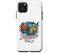 Firenze Italia Granchio Salmone Calamari Frutti di mare italiani Food Travel Custodia per iPhone 11 Pro Max