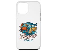 Firenze Italia Granchio Salmone Calamari Frutti di mare italiani Food Travel Custodia per iPhone 12 mini