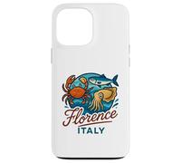 Firenze Italia Granchio Salmone Calamari Frutti di mare italiani Food Travel Custodia per iPhone 13 Pro Max