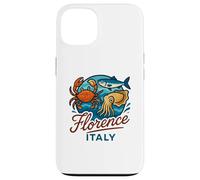 Firenze Italia Granchio Salmone Calamari Frutti di mare italiani Food Travel Custodia per iPhone 13