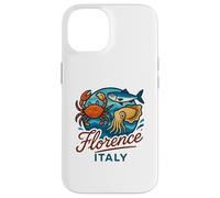Firenze Italia Granchio Salmone Calamari Frutti di mare italiani Food Travel Custodia per iPhone 14