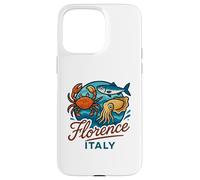 Firenze Italia Granchio Salmone Calamari Frutti di mare italiani Food Travel Custodia per iPhone 15 Pro Max