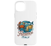 Firenze Italia Granchio Salmone Calamari Frutti di mare italiani Food Travel Custodia per iPhone 15 Plus