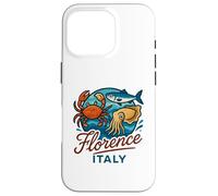 Firenze Italia Granchio Salmone Calamari Frutti di mare italiani Food Travel Custodia per iPhone 16 Pro