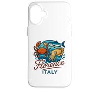 Firenze Italia Granchio Salmone Calamari Frutti di mare italiani Food Travel Custodia per iPhone 16 Plus