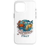 Firenze Italia Granchio Salmone Calamari Frutti di mare italiani Food Travel Custodia per iPhone 16 Pro Max