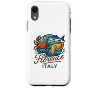 Firenze Italia Granchio Salmone Calamari Frutti di mare italiani Food Travel Custodia per iPhone XR