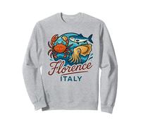 Firenze Italia Granchio Salmone Calamari Frutti di mare italiani Food Travel Felpa